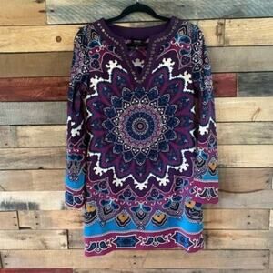 Nicole Purple Boho‎ Dress Size 4